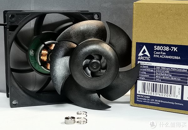 滚珠轴承的狂欢arctic高性能风扇拆解