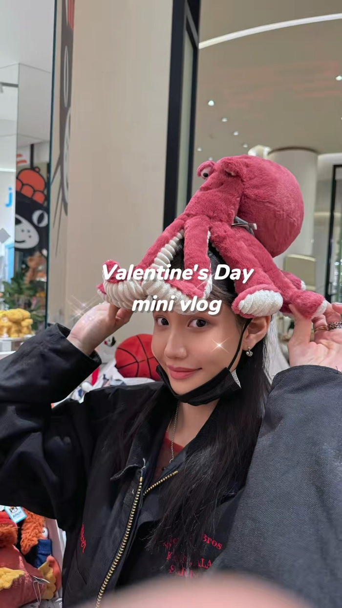 这也太甜了吧gali和女友的情人节vlog出炉了