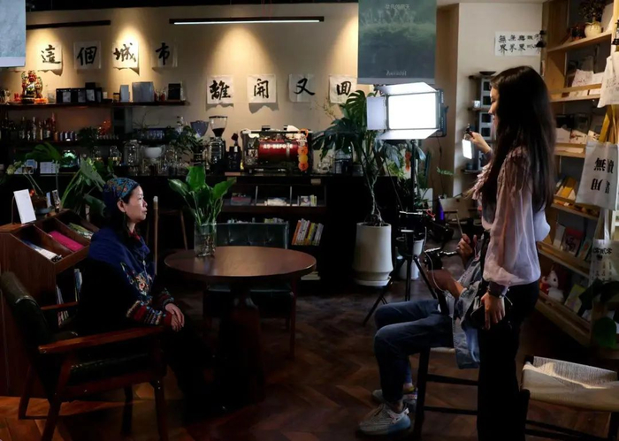 小郭的店里曾有过“女性创业下午茶”活动