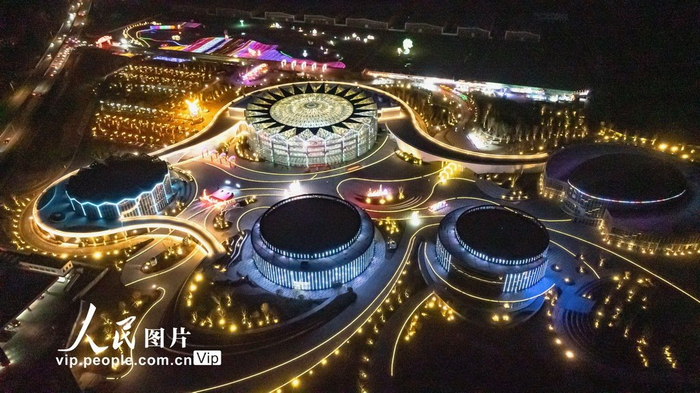 江苏沭阳:华东花木大世界夜景美|花木|夜景|华东_新浪新闻