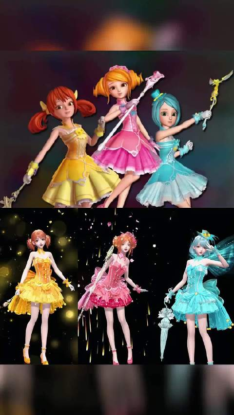 用小鹿套仿染星学院初始变身