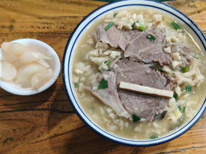 羊肉泡馍。 受访者供图