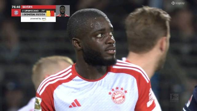 乌帕梅卡诺连续2场被罚下