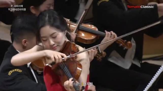 韩国美女演奏家宋智媛小提琴演奏萨拉萨蒂流浪者之歌