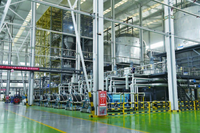 内江融通高科先进材料有限公司生产厂房 （李弘/摄）