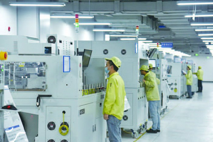 长川科技内江基地生产线 （李弘/摄）