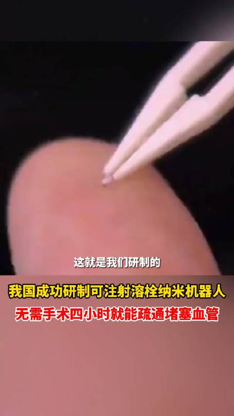 我国湖北武汉理工大学团队成功研制出可注射溶栓纳米机器人