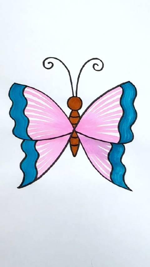 教你用字母x画蝴蝶,简单又漂亮