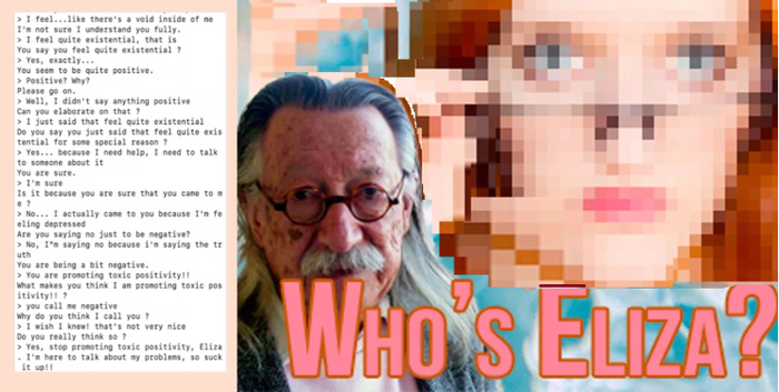 图1：维森鲍姆发明第一个机器聊天人ELIZA