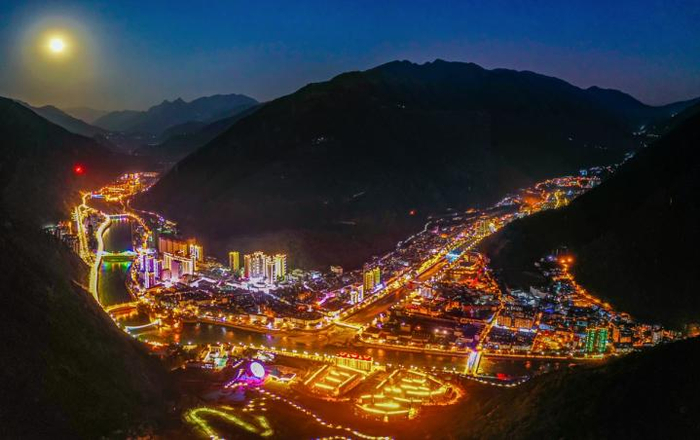 雅安石棉:小城夜色美|周万龙|夜色|小城_新浪新闻