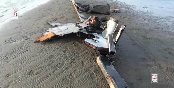 胡塞武装19日公布的视频，称打捞出了当日击落的MQ-9“死神”无人侦察机残骸
