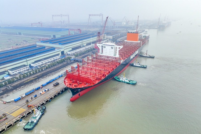 农历新年长江江苏段首艘大型新造船舶试航|江苏省|船舶|泰州市_新浪