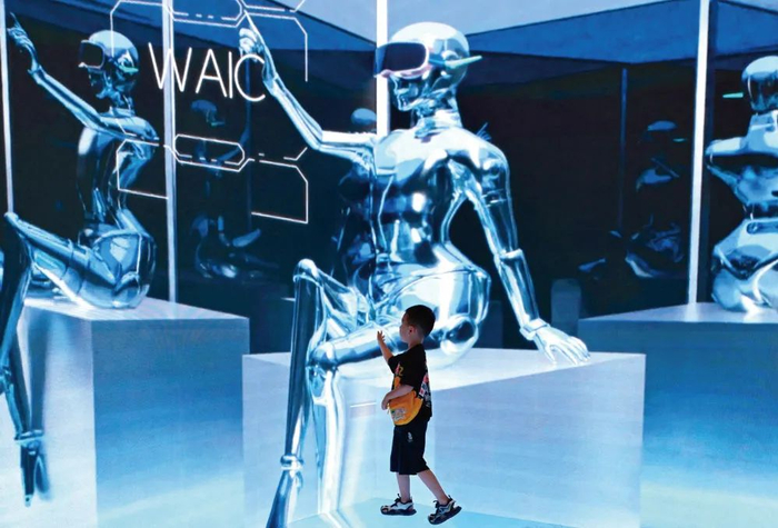 2023年7月6日，上海世博展览馆，2023世界人工智能大会正式开幕