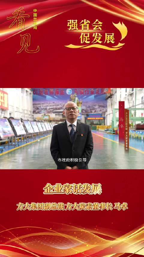 强省会促发展企业家话发展方大集团副总裁方大炭素董事长马卓