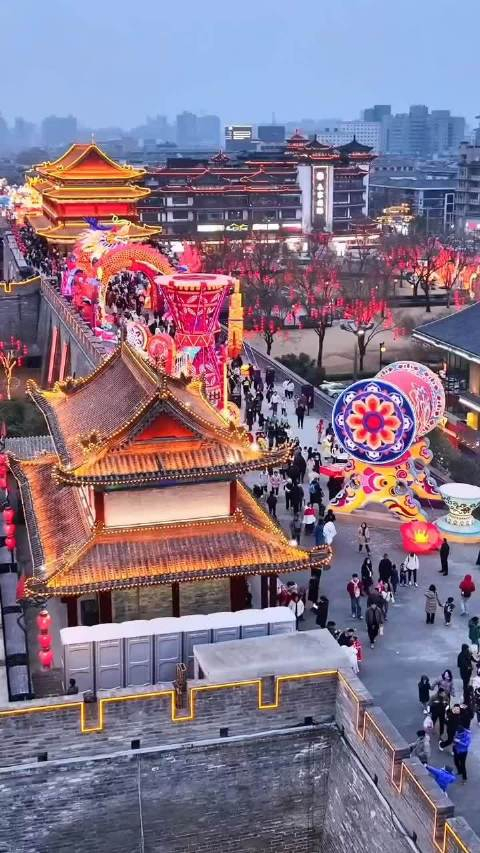 西安城墙灯会