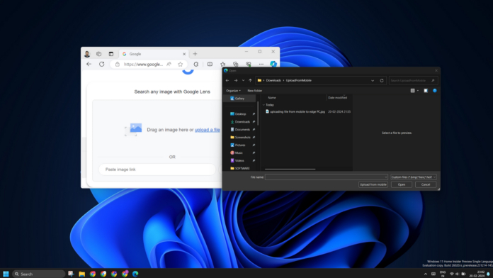 微软win11/10端 edge 浏览器新增"手机上传"功能|浏览器|文件|手机_新