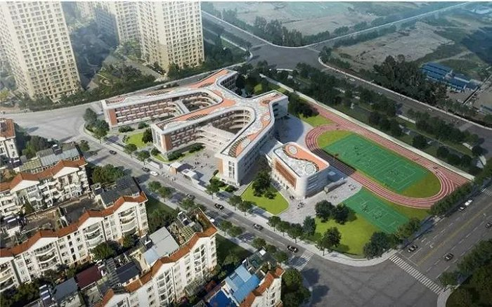 西山区城改21号片区A1-5地块配套42班小学规划效果图