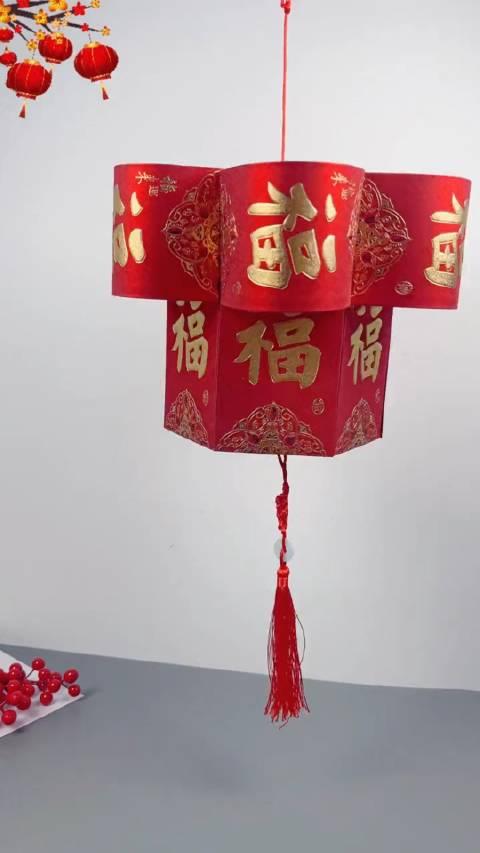 用筷子和红包做灯笼图片