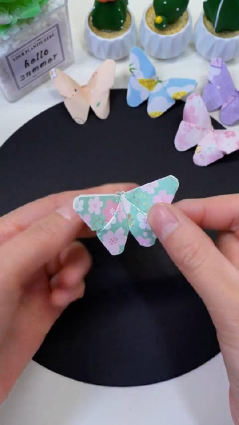 小蝴蝶折纸步骤图片