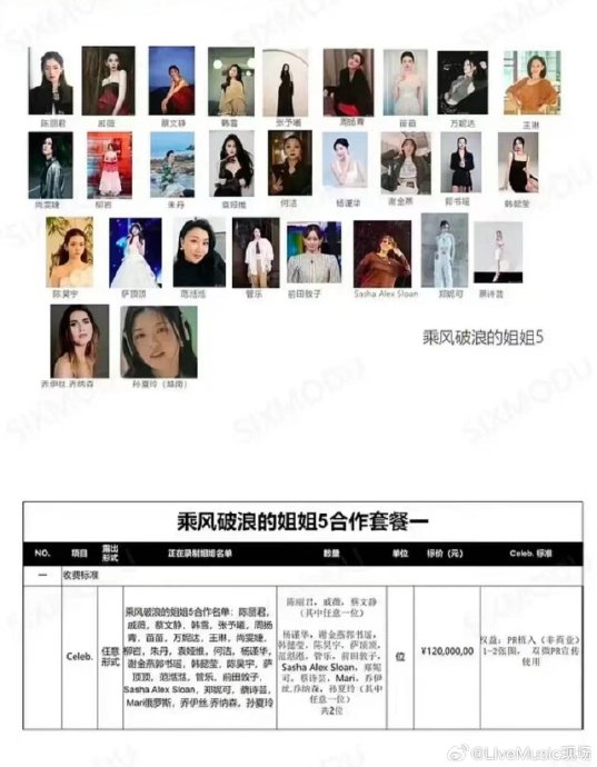 乘风破浪的姐姐5的网传名单已经起飞……|乘风破浪|起飞|名单_新浪