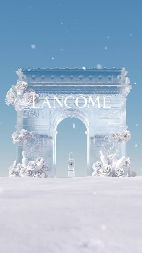 兰蔻明星神秘嘉宾现身哈尔滨冰雪大世界