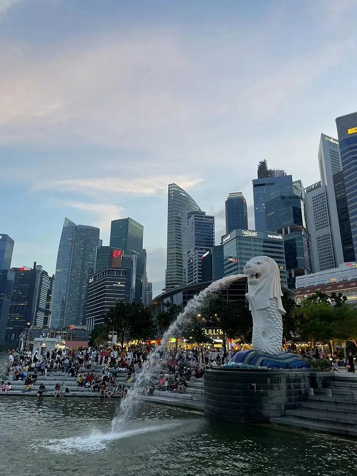 △新加坡鱼尾狮公园 时代周报记者摄