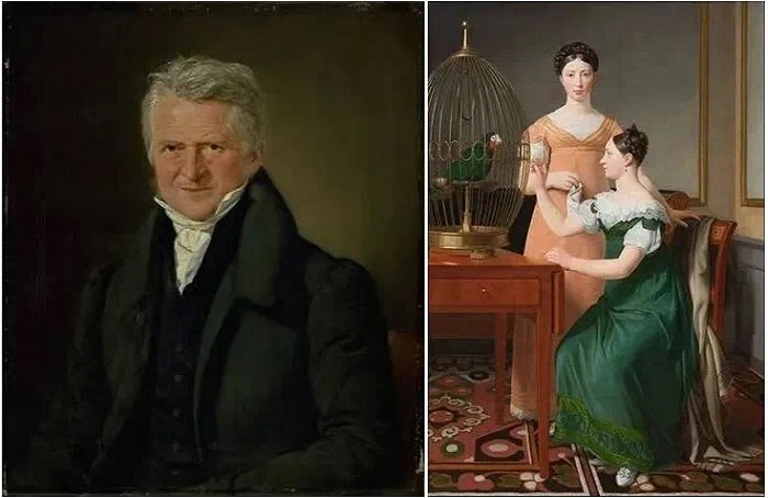 埃克斯伯格及其代表作之一，Bella and Hanna；图片来源：C. W. Eckersberg