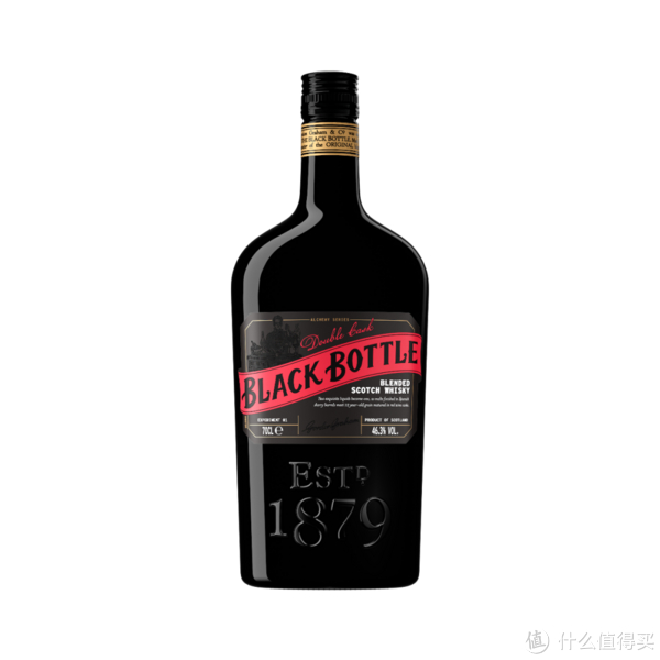 黑瓶blackbottle威士忌五彩斑斓的黑