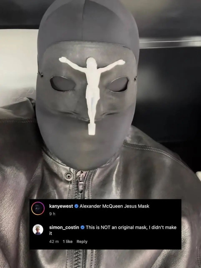 kanye 的「但丁面具」是假货?