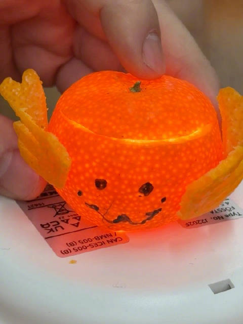 实用收藏用砂糖橘制作元宵小龙灯