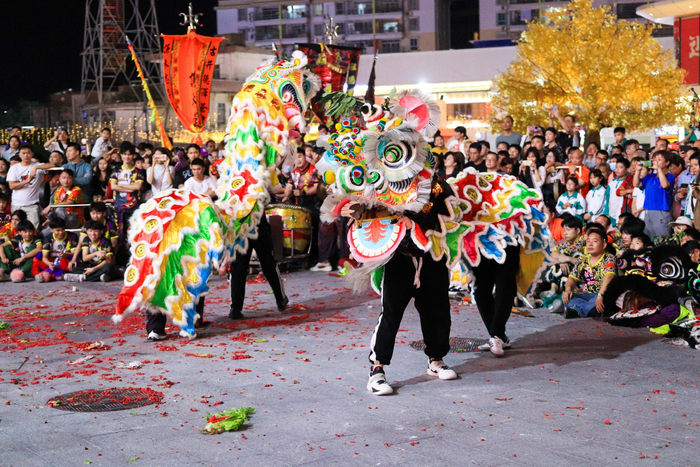 视频图集锣鼓齐鸣共贺元宵广州白云多村醒狮齐聚展雄风