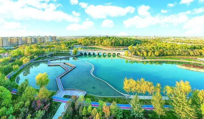 锦绣公园。（王俊龙 摄）