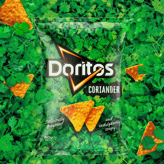 多力多滋香菜味玉米片；图片来源：小红书@舅舅