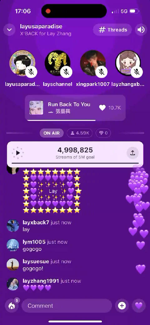 stationhead播放量已达500w有效计入