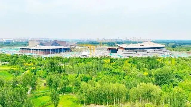 城市副中心三大文化建筑。来源：北京日报客户端（常鸣 摄）