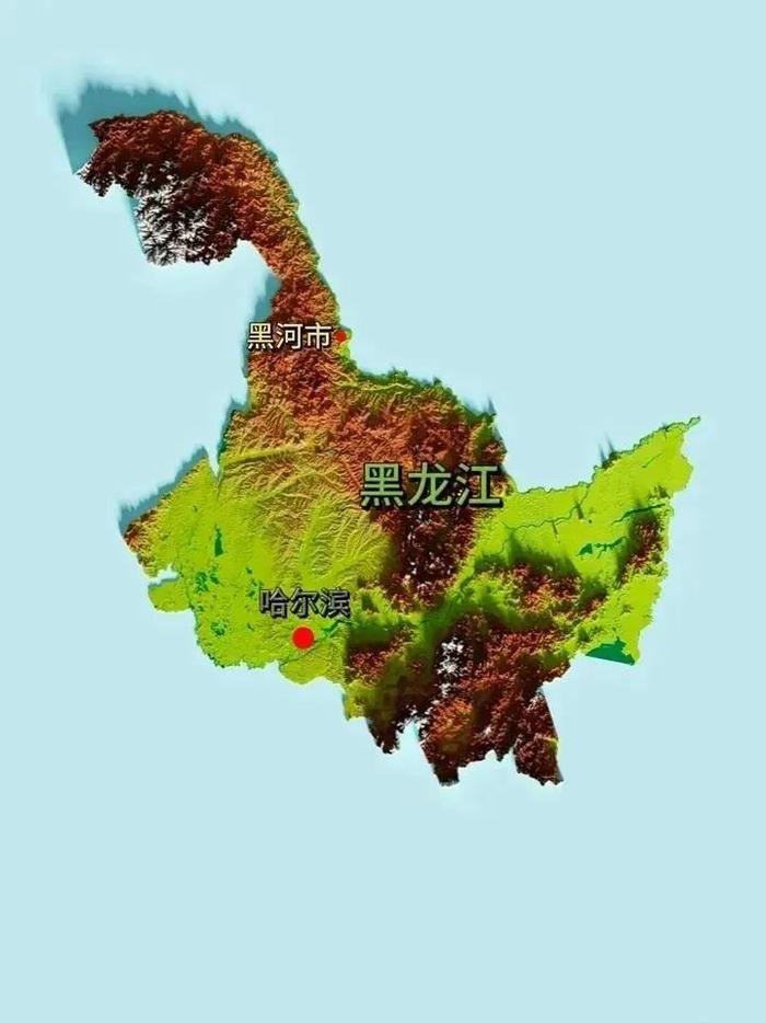 中国各省立体地形图,太棒了!