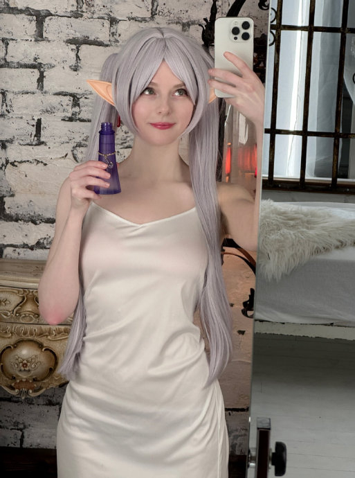 艾什莉脸模ella freya的芙莉莲cos|艾什莉|哆啦a梦|陈嘉桦_新浪新闻