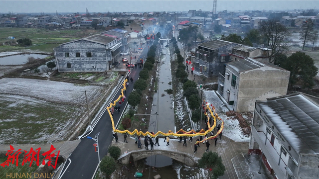 湘阴县湘滨镇:白马寺社区舞龙"拱虾"闹元宵|白马寺|滨镇|湘阴县_新浪