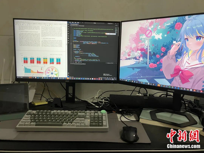 林亮工作的电脑。受访者供图