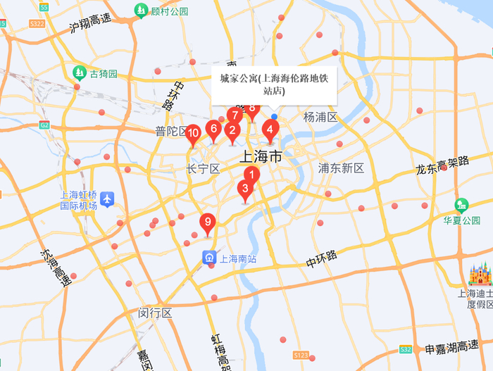 当天上午首先到达的是中华新路上的城家公寓,第一印象是楼体的外部