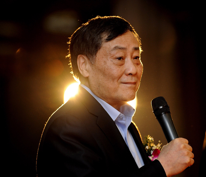 2011年1月9日，在十大2010浙江经济年度人物颁奖大会上，娃哈哈集团掌门人宗庆后。视觉中国 图