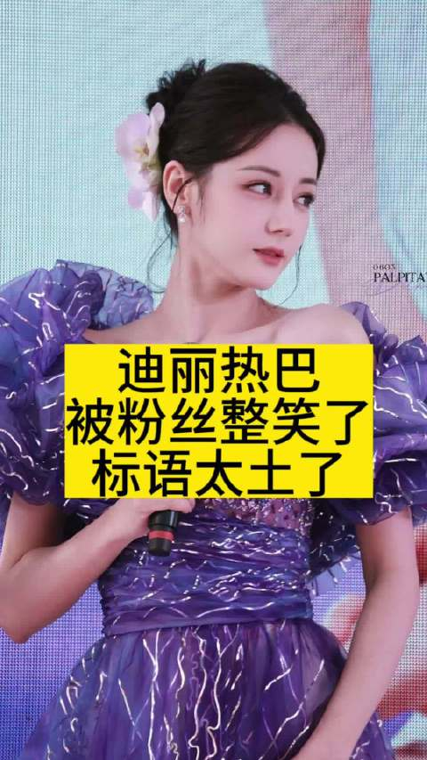迪丽热巴被粉丝整笑了,标语太土了_手机新浪网
