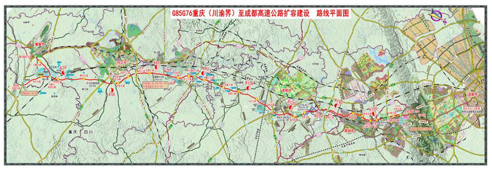 "西南第一路"成渝高速正扩容改造 四车道变八车道|高速|资阳市|内江市