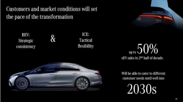 奔驰有关电动化领域的计划，截图自财报