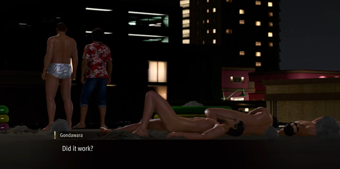 同样也可以想象，如果这个故事脱离了如龙的叙事语境而出现在其他游戏中，无异于Mind Fuck