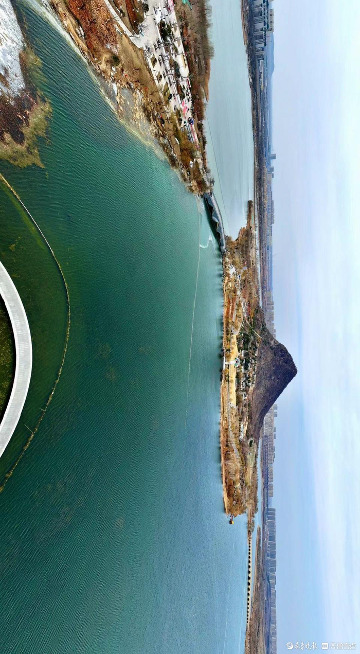 横屏观看初春的华山湖景区