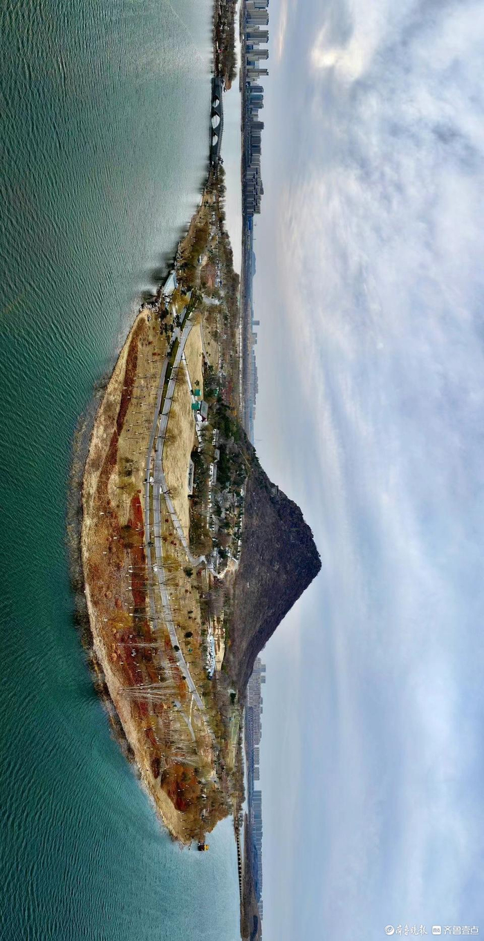 横屏观看初春的华山湖景区