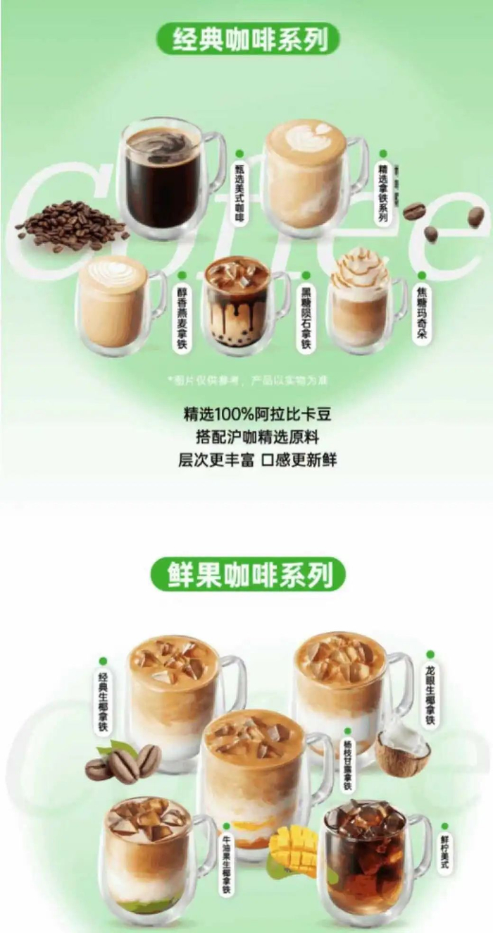 ▲沪咖主要产品系列，图源沪咖官方公众号