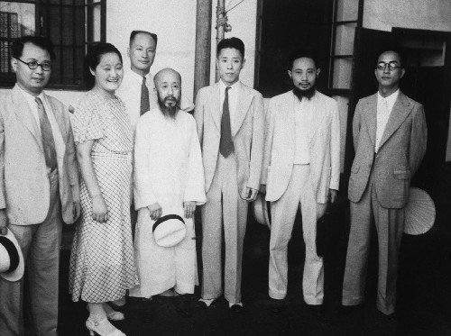 图16 救国会七君子：王造时、史良、章乃器、沈钧儒、沙千里、李公朴、邹韬奋