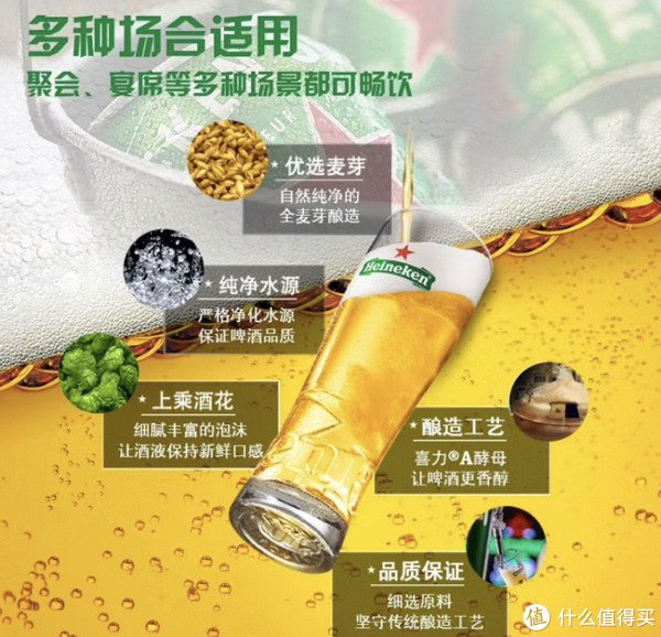 同时,根据个人口味偏好选择不同度数的喜力啤酒,如普通款,黑啤等.